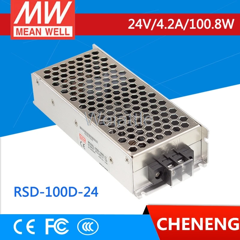 MEAN WELL Оригинал Φ 24V 4.2A meanwell RSD-100D-24 24V 100,8 W железная дорога с одним выходом
MEAN WELL Оригинал Φ 24V 4.2A meanwell RSD-100D-24 24V 100,8 W железная дорога с одним выходом