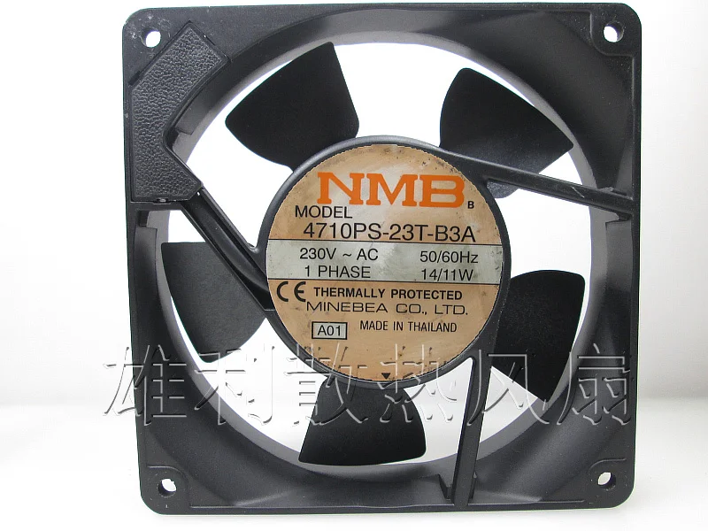 Оригинальный вентилятор для охлаждения шкафа NMB 4710PS-23T-B3A 120*120*25 мм 12 см AC230V 14/11 Вт
Оригинальный вентилятор для охлаждения шкафа NMB 4710PS-23T-B3A 120*120*25 мм 12 см AC230V 14/11 Вт