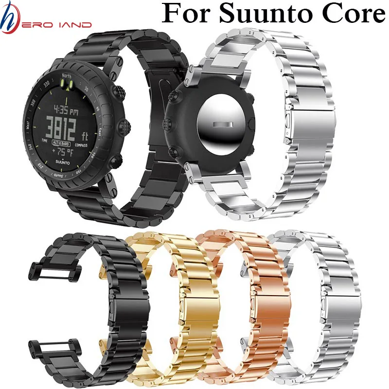 

Hero Iand Watch Band Stainless Steel Strap Bracelet Wristband Adjustable Replacement For Suunto Core Wrist Band Bracelet