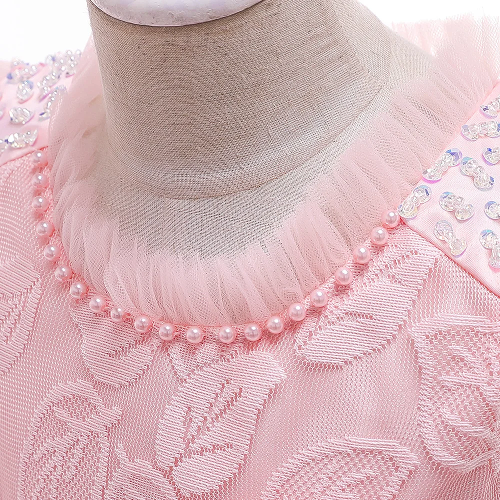 New Style Ruffled O Neck Pink Princess Sleeveless Kids Toddler First Communion Dress with Sash Ballgown Girls Party Gowns
New Style Ruffled O Neck Pink Princess Sleeveless Kids Toddler First Communion Dress with Sash Ballgown Girls Party Gowns