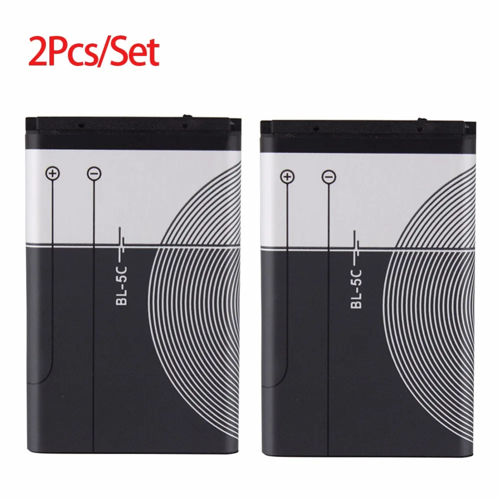 High Quality 2Pcs 3.7v 1020mah Lithium BL-5C Battery For Nokia 1112 1208 1600 1100 1101 Replacement Bateria BL 5C For Nokia 1112
High Quality 2Pcs 3.7v 1020mah Lithium BL-5C Battery For Nokia 1112 1208 1600 1100 1101 Replacement Bateria BL 5C For Nokia 1112