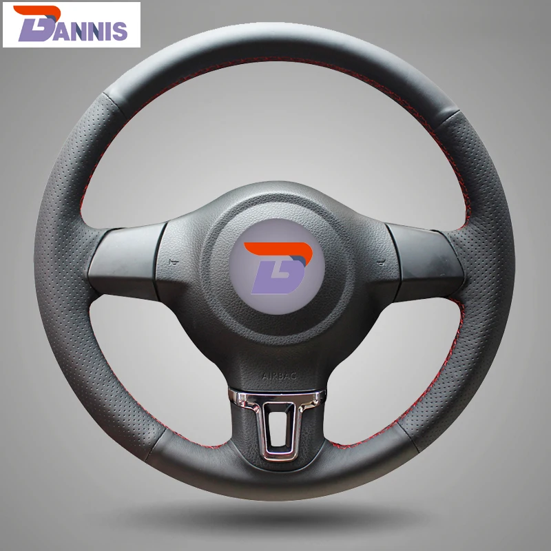 Black Artificial Leather DIY Hand-stitched Steering Wheel Cover for Volkswagen Golf 6 Mk6 VW Polo Sagitar Bora Santana Jetta Mk6
Black Artificial Leather DIY Hand-stitched Steering Wheel Cover for Volkswagen Golf 6 Mk6 VW Polo Sagitar Bora Santana Jetta Mk6