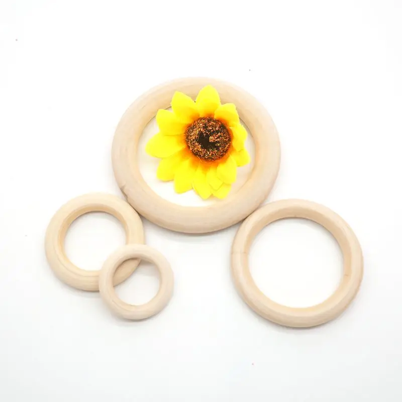 Chenkai 50PCS 7cm Natural Wood Unfinished Wood Rings Wooden Teethers For DIY Infant/Baby Necklace Bracelet Accessories
Chenkai 50PCS 7cm Natural Wood Unfinished Wood Rings Wooden Teethers For DIY Infant/Baby Necklace Bracelet Accessories