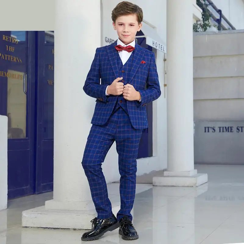 4 pieces Boy's Dress Suit British Style Dress jacket Children's Sets Male Gentleman Handsome size 110-150 155 160 165
4 pieces Boy's Dress Suit British Style Dress jacket Children's Sets Male Gentleman Handsome size 110-150 155 160 165