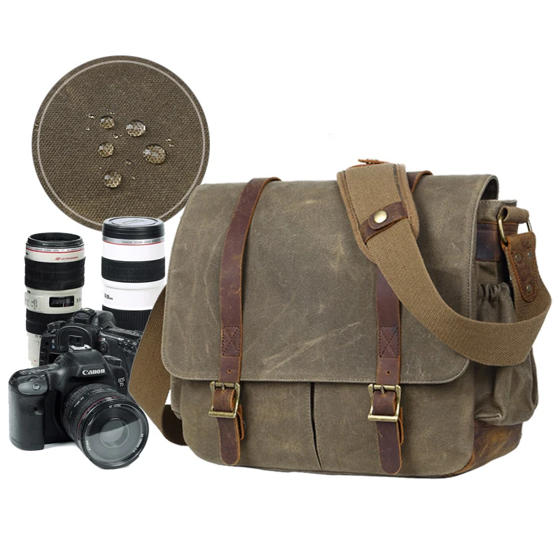 LXH Waterproof Canvas Camera Shoulder Bag Multi-functional DSLR Bag handbag For Nikon Canon Sony Fuji DSLR Vintage Camera Bag
LXH Waterproof Canvas Camera Shoulder Bag Multi-functional DSLR Bag handbag For Nikon Canon Sony Fuji DSLR Vintage Camera Bag