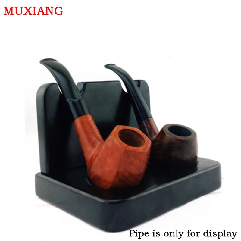 MUXIANG Ebony Solid Wood 2 Pipe Racks Briar Wood Fit for Smoking Pipe Accessories Specialized with Double Pipe Stands fa0033
MUXIANG Ebony Solid Wood 2 Pipe Racks Briar Wood Fit for Smoking Pipe Accessories Specialized with Double Pipe Stands fa0033