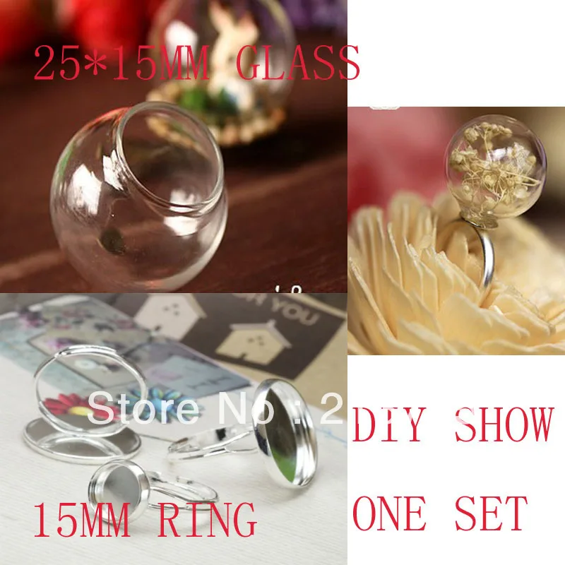 Free Ship!20sets/lot 25*15mm Glass Cover Glass Bulb Vial & Silver Plated Finger Ring Set DIY Glass globe Pendant
Free Ship!20sets/lot 25*15mm Glass Cover Glass Bulb Vial & Silver Plated Finger Ring Set DIY Glass globe Pendant