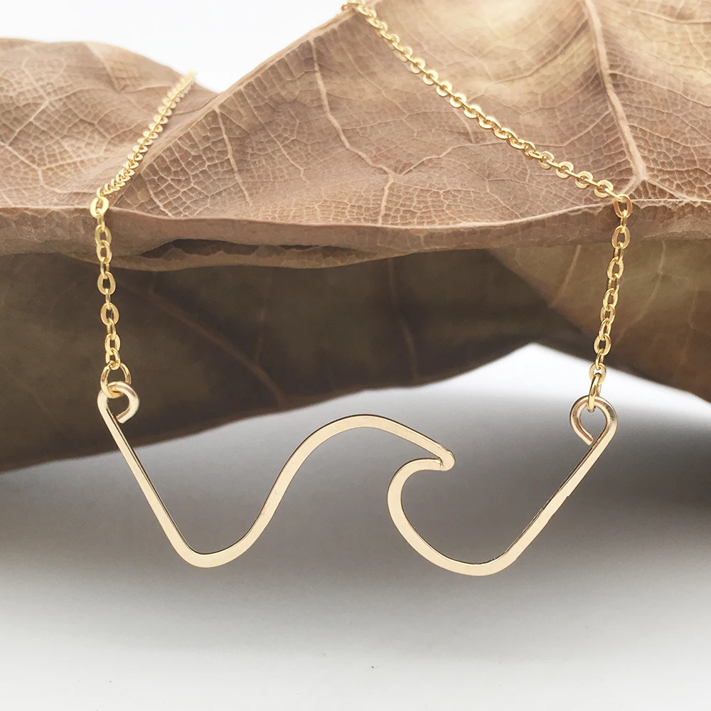 Gold Filled Mountain Pendants 925 Silver Wave Necklace Handmade Choker Collier Femme Kolye Collares Women Jewelry Boho Necklace
Gold Filled Mountain Pendants 925 Silver Wave Necklace Handmade Choker Collier Femme Kolye Collares Women Jewelry Boho Necklace
