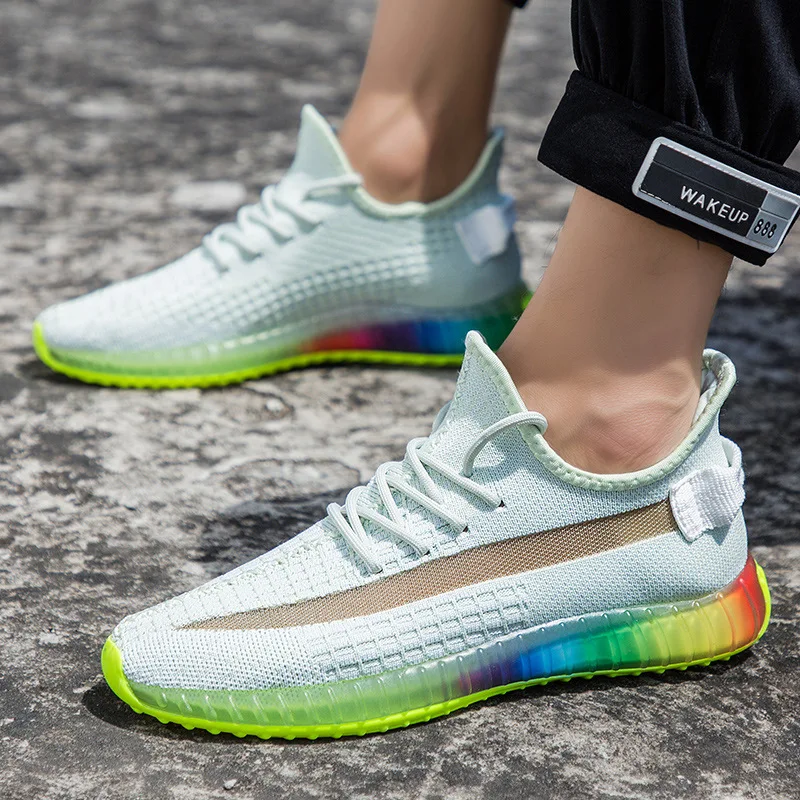 2019 Prowow casual shoes Transparent magic color bottom fly woven breathable running shoes
2019 Prowow casual shoes Transparent magic color bottom fly woven breathable running shoes