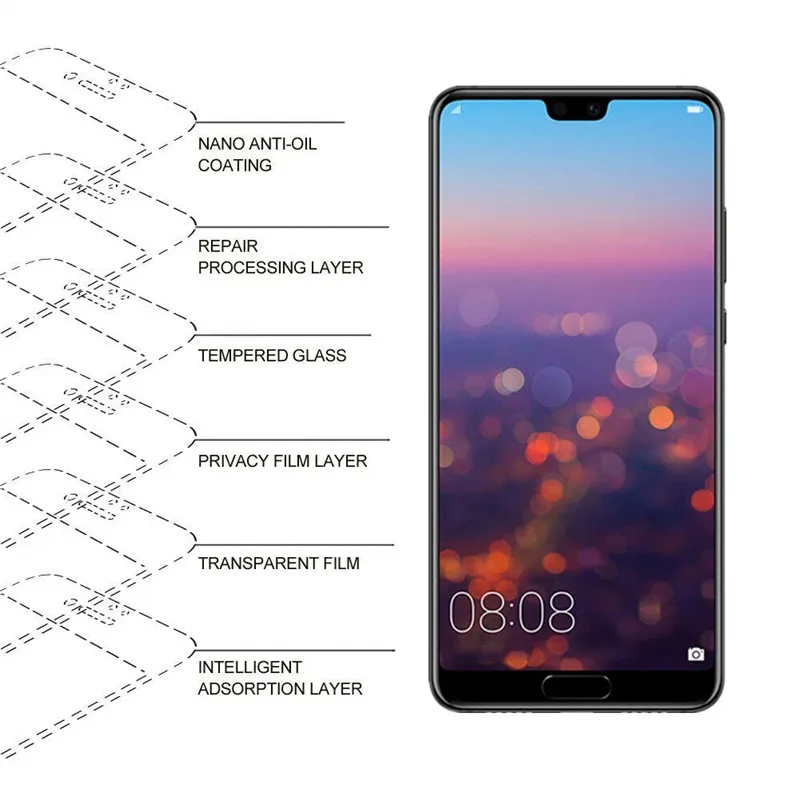 Защитное стекло для сохранения личной информации Анти-шпион huawei P20 Pro P10Plus Honor