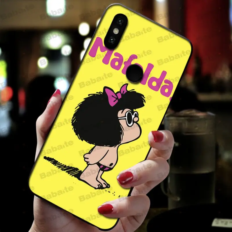 Babaite Mafalda красочные милые аксессуары для телефона чехол xiaomi mi 8se 6 mi8lite note2 note3 mix2 max2