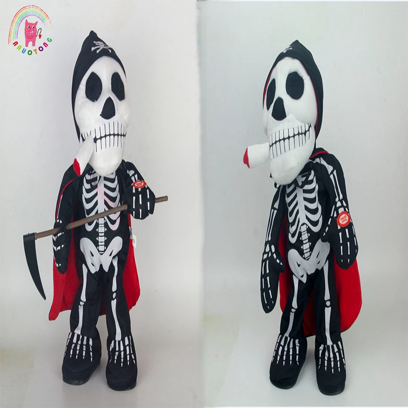 Twist the body Human skeleton dolls KUSO dolls Halloween Thriller Night electric plush doll Sounding lighting toy birthday gift
Twist the body Human skeleton dolls KUSO dolls Halloween Thriller Night electric plush doll Sounding lighting toy birthday gift