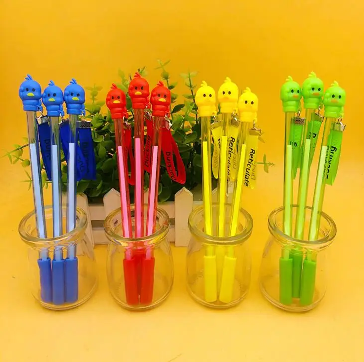 4 Pcs Kawaii Duck Pendant Ribbon Erasable Gel Pen Signature Pen Escolar Papelaria School Office Supply Student Gift
4 Pcs Kawaii Duck Pendant Ribbon Erasable Gel Pen Signature Pen Escolar Papelaria School Office Supply Student Gift