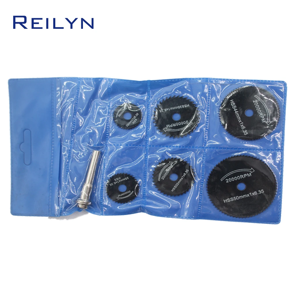 Reilyn Free Shipping HSS Saw Blade 6 Pc/7 Pc Mini Blade 22mm-50mm For Dremel/Electric Grinder Saw Bit Cutting Wood/Plastic
Reilyn Free Shipping HSS Saw Blade 6 Pc/7 Pc Mini Blade 22mm-50mm For Dremel/Electric Grinder Saw Bit Cutting Wood/Plastic