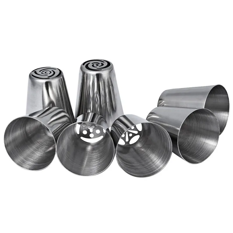 7pcs/lot Stainless Steel Russian Tulip Icing Piping Nozzle Cake Decoration Cream Tips DIY Cake Bakeware Tool Rose Flower LB 373
7pcs/lot Stainless Steel Russian Tulip Icing Piping Nozzle Cake Decoration Cream Tips DIY Cake Bakeware Tool Rose Flower LB 373
