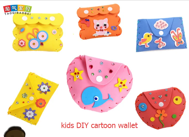 2PCS Random EVA kids DIY handmade material package kindergarten creative purse sewing 3D wallet toy arts and crafts for children
2PCS Random EVA kids DIY handmade material package kindergarten creative purse sewing 3D wallet toy arts and crafts for children