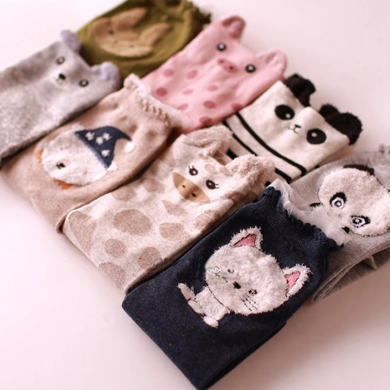 Women Cute Cartoon Socks 3D Animal Ankle Socks Panda Bear Pig Giraffe Printed Female Comfortable Warm Socks for Girls 9 Styles
Women Cute Cartoon Socks 3D Animal Ankle Socks Panda Bear Pig Giraffe Printed Female Comfortable Warm Socks for Girls 9 Styles