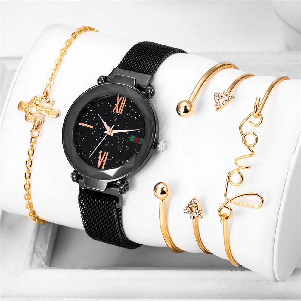 5pcs Sell Women Watch Bracelet Luxury Starry Star Watches Quartz Stylish Ladies Watch Business Clock Hodinky Relogio Feminino
5pcs Sell Women Watch Bracelet Luxury Starry Star Watches Quartz Stylish Ladies Watch Business Clock Hodinky Relogio Feminino