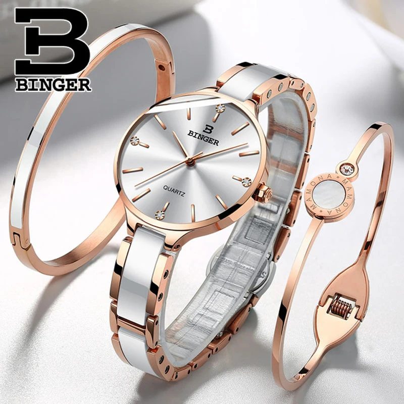 Switzerland BINGER 7MM Ultra-Thin Quartz Watch Women Fashion Rose gold Ceramic Wristwatches Ladies Waterproof Montre Femme 2019 
Switzerland BINGER 7MM Ultra-Thin Quartz Watch Women Fashion Rose gold Ceramic Wristwatches Ladies Waterproof Montre Femme 2019