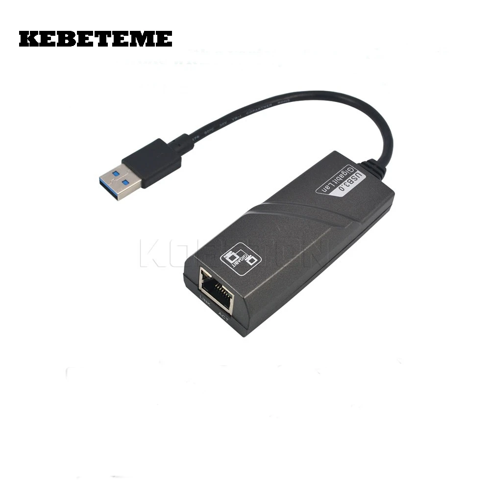 KEBETEME USB 3.0 to 10/100/1000 Gigabit RJ45 Ethernet LAN Network Adapter 1000Mbps 2.4GHZ For Mac For PC notebook
KEBETEME USB 3.0 to 10/100/1000 Gigabit RJ45 Ethernet LAN Network Adapter 1000Mbps 2.4GHZ For Mac For PC notebook