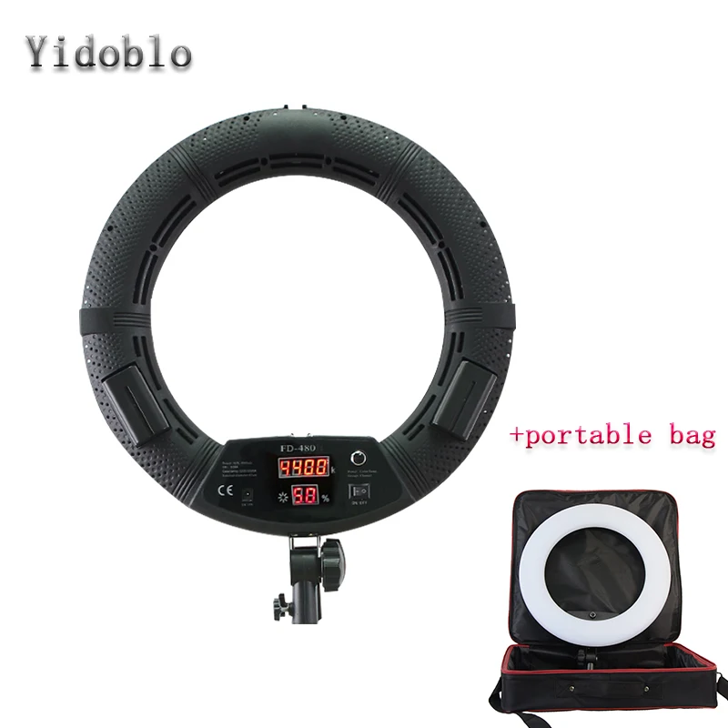 Yidoblo FD-480II Black Bi-color Photo Studio Ring светильник сумкой Светодиодная лампа для освещения видео светильник Lamp, фотосветильник ПА ing 5500K 480LED светильник s
Yidoblo FD-480II Black Bi-color Photo Studio Ring светильник сумкой Светодиодная лампа для освещения видео светильник Lamp, фотосветильник ПА ing 5500K 480LED светильник s