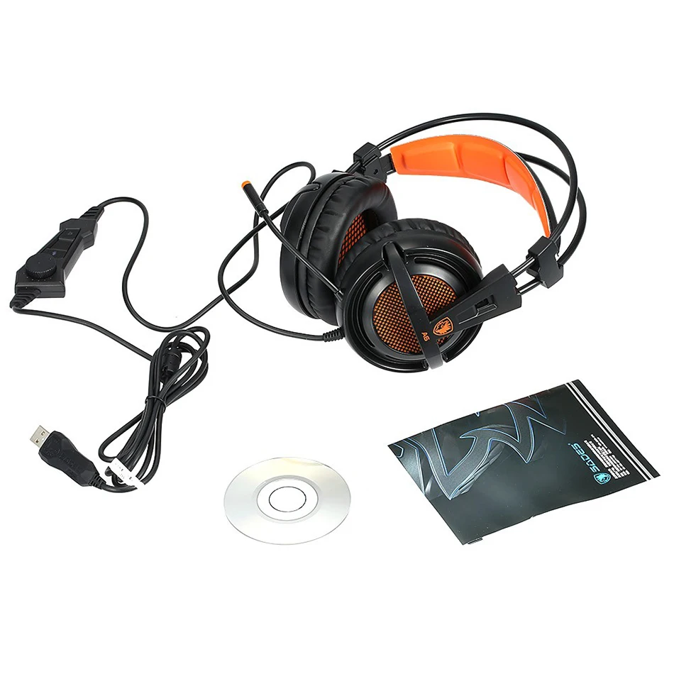 SADES A6 USB Gaming Headphone 7.1 Sound Over Ear Game Headset Noise Cancelling With Microphone 
SADES A6 USB Gaming Headphone 7.1 Sound Over Ear Game Headset Noise Cancelling With Microphone