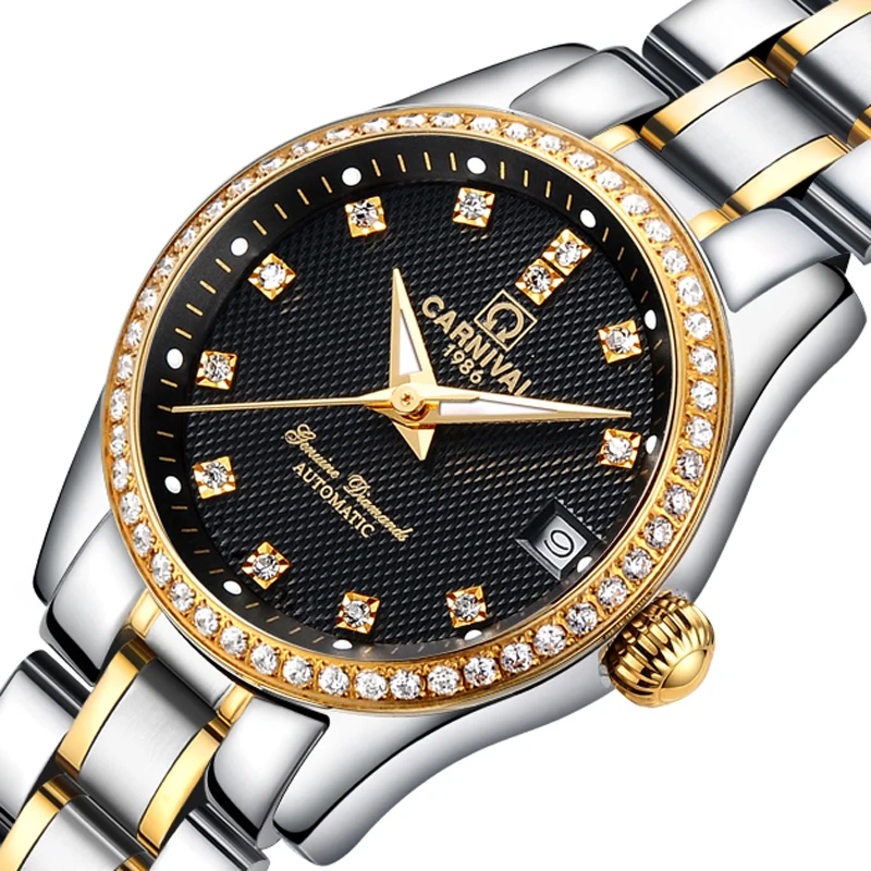 New Switzerland Carnival Luxury Brand Watch Women Automatic Mechanical Watches Diamond Stainless Steel relogio feminino C8678L-3
New Switzerland Carnival Luxury Brand Watch Women Automatic Mechanical Watches Diamond Stainless Steel relogio feminino C8678L-3