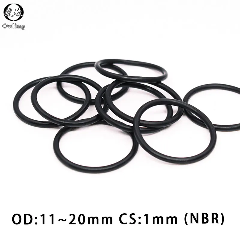 50PCS/lot Rubber Ring NBR Sealing O-Ring 1mm Thickness OD11/12/13/14/15/16/17/18/19/20mm O Ring Seal Nitrile Gasket Oil Rings
50PCS/lot Rubber Ring NBR Sealing O-Ring 1mm Thickness OD11/12/13/14/15/16/17/18/19/20mm O Ring Seal Nitrile Gasket Oil Rings