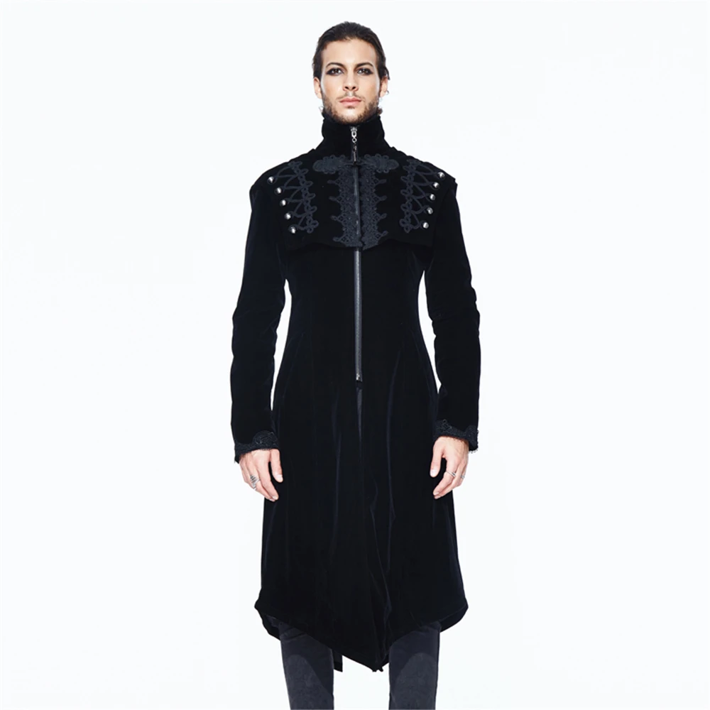 Gothic Men's Long Jackets Punk Turtleneck Winter Casual Coat Victorian Irregular Long Sleeve Overcoats
Gothic Men's Long Jackets Punk Turtleneck Winter Casual Coat Victorian Irregular Long Sleeve Overcoats
