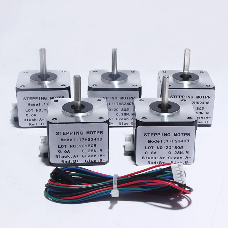 Nema17 17HS2408 4-lead Nema 17 Stepper Motor 42 motor 42BYGH 0.6A CE ROSH ISO CNC Laser Grind Foam Plasma Cut
Nema17 17HS2408 4-lead Nema 17 Stepper Motor 42 motor 42BYGH 0.6A CE ROSH ISO CNC Laser Grind Foam Plasma Cut