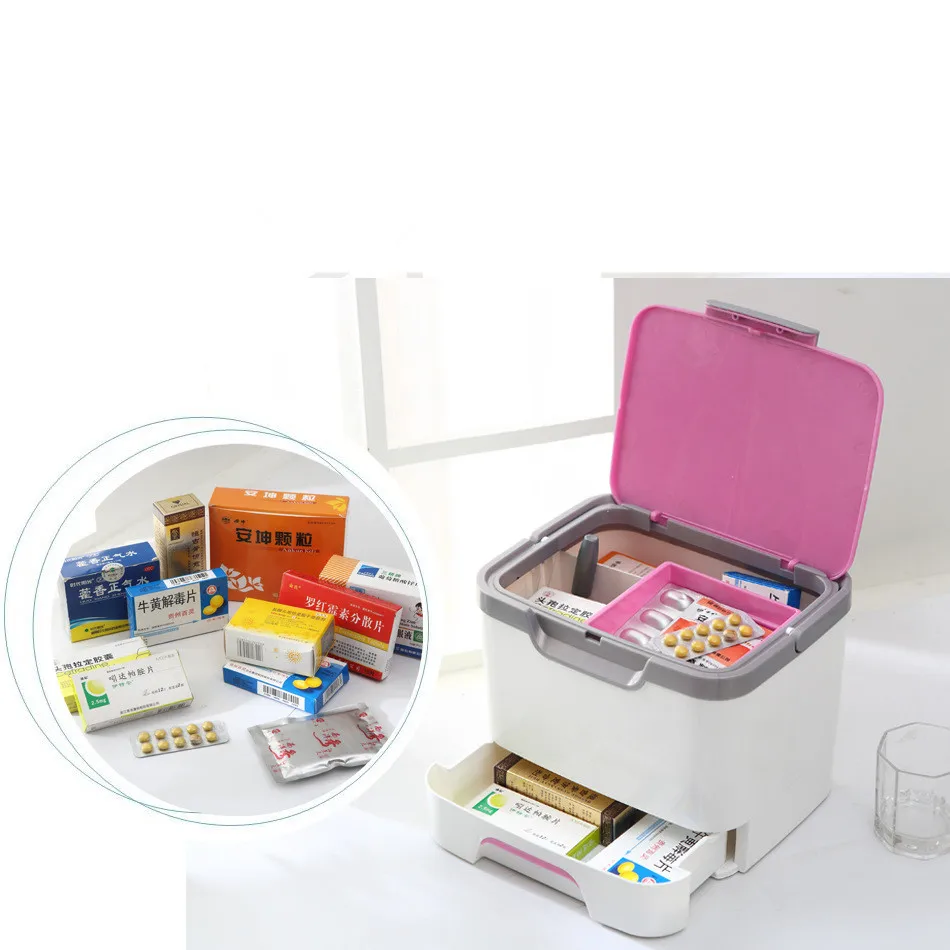 1PC Fashion Makeup Box Suitcase Cosmetic Storage Box Multifunctional Storage Box Household Medicine Kits Container OK 0559 
1PC Fashion Makeup Box Suitcase Cosmetic Storage Box Multifunctional Storage Box Household Medicine Kits Container OK 0559