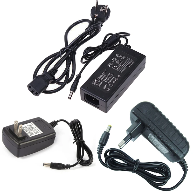 DC12V Мощность адаптер AC100 240V к Трансформаторы освещения Выход 60 Вт светодио дный