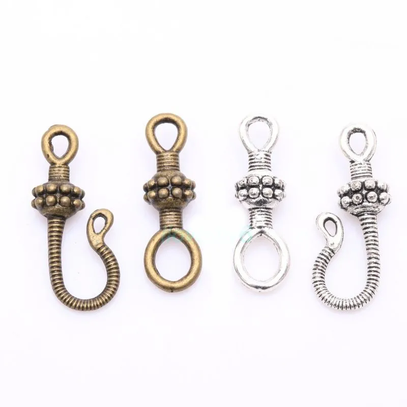 20Sets/lot Snake Hook Clasps Connector Tibetan Silver Findings Bracelet Necklace Making Handmade DIY Accessories for Jewelry
20Sets/lot Snake Hook Clasps Connector Tibetan Silver Findings Bracelet Necklace Making Handmade DIY Accessories for Jewelry