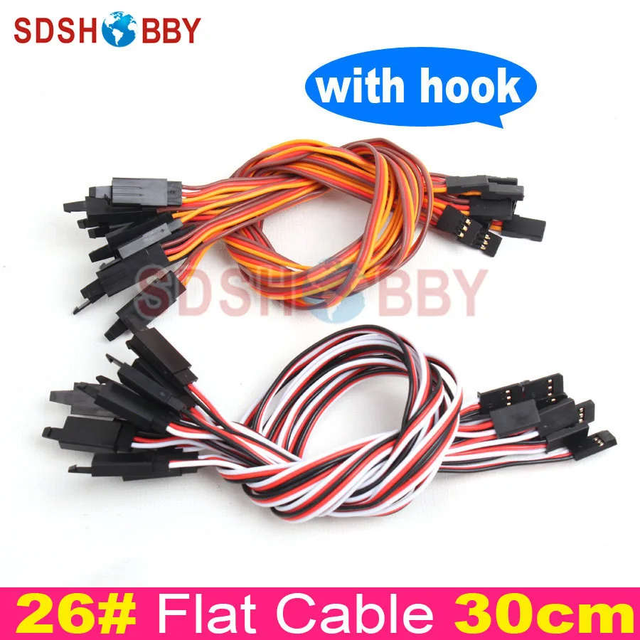 10pcs* 26# 26AWG Futaba JR Flat Extension Cable/ Flat Extension Lead 30cm with Hook
10pcs* 26# 26AWG Futaba JR Flat Extension Cable/ Flat Extension Lead 30cm with Hook