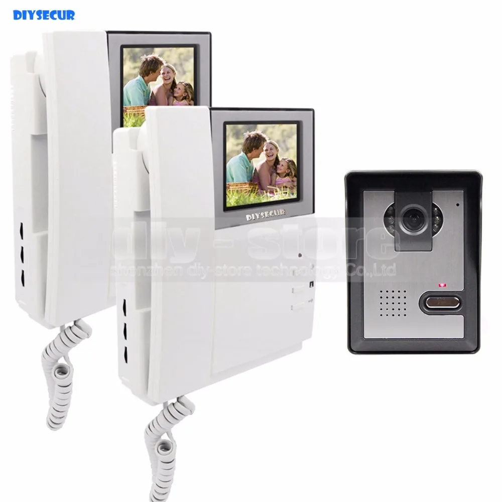 DIYSECUR 800x480 HD 4,3 дюймов видеодомофон дверной звонок 1 камера 2 монитора для дома/офиса система безопасности
DIYSECUR 800x480 HD 4,3 дюймов видеодомофон дверной звонок 1 камера 2 монитора для дома/офиса система безопасности