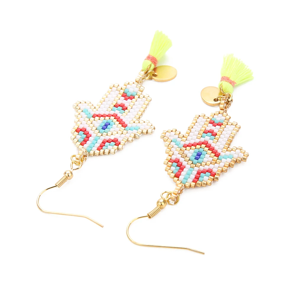 Rttooas MIYUKI Earrings Evil Eye Earrings For Women 2020 Jewelry Fatima Tassel Hamsa Hand Earring Handmade Delicas Beads Fashion
Rttooas MIYUKI Earrings Evil Eye Earrings For Women 2020 Jewelry Fatima Tassel Hamsa Hand Earring Handmade Delicas Beads Fashion