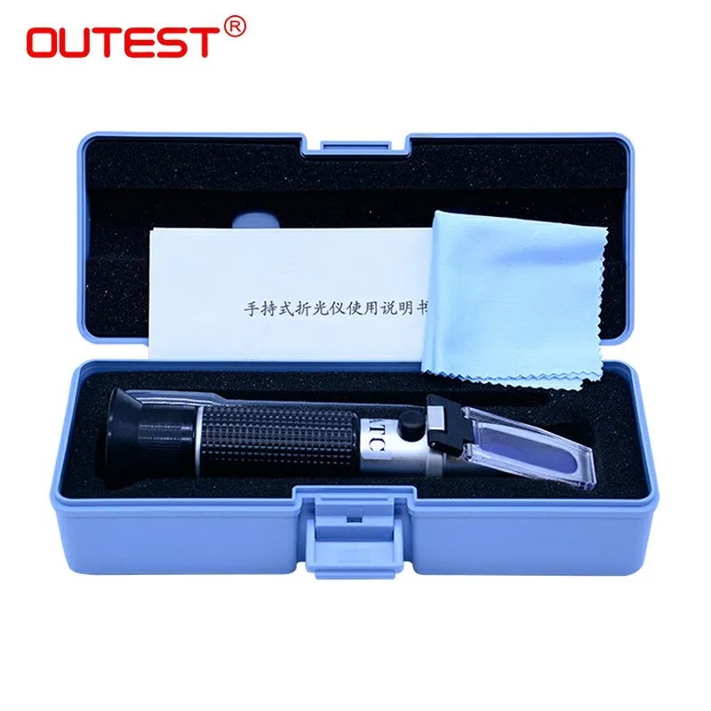 Portable Digital refractometer sugar meter 0-100% saccharimeter for Beer fruits vegetables Refractometer Brix food test
Portable Digital refractometer sugar meter 0-100% saccharimeter for Beer fruits vegetables Refractometer Brix food test