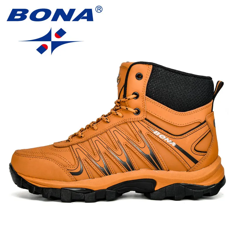BONA New Arrival Big Size Men's Hiking Shoes Male Outdoor Antiskid Breathable Trekking Hunting Tourism Mountain Shoes Durable
BONA New Arrival Big Size Men's Hiking Shoes Male Outdoor Antiskid Breathable Trekking Hunting Tourism Mountain Shoes Durable