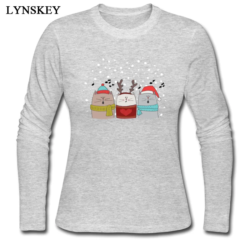 Women T-Shirt Long Sleeve Normal Fashionable Cats Snowing T Shirt O-Neck Cotton Women's Summer Tops Shirt Normal Sweatshirts
Women T-Shirt Long Sleeve Normal Fashionable Cats Snowing T Shirt O-Neck Cotton Women's Summer Tops Shirt Normal Sweatshirts
