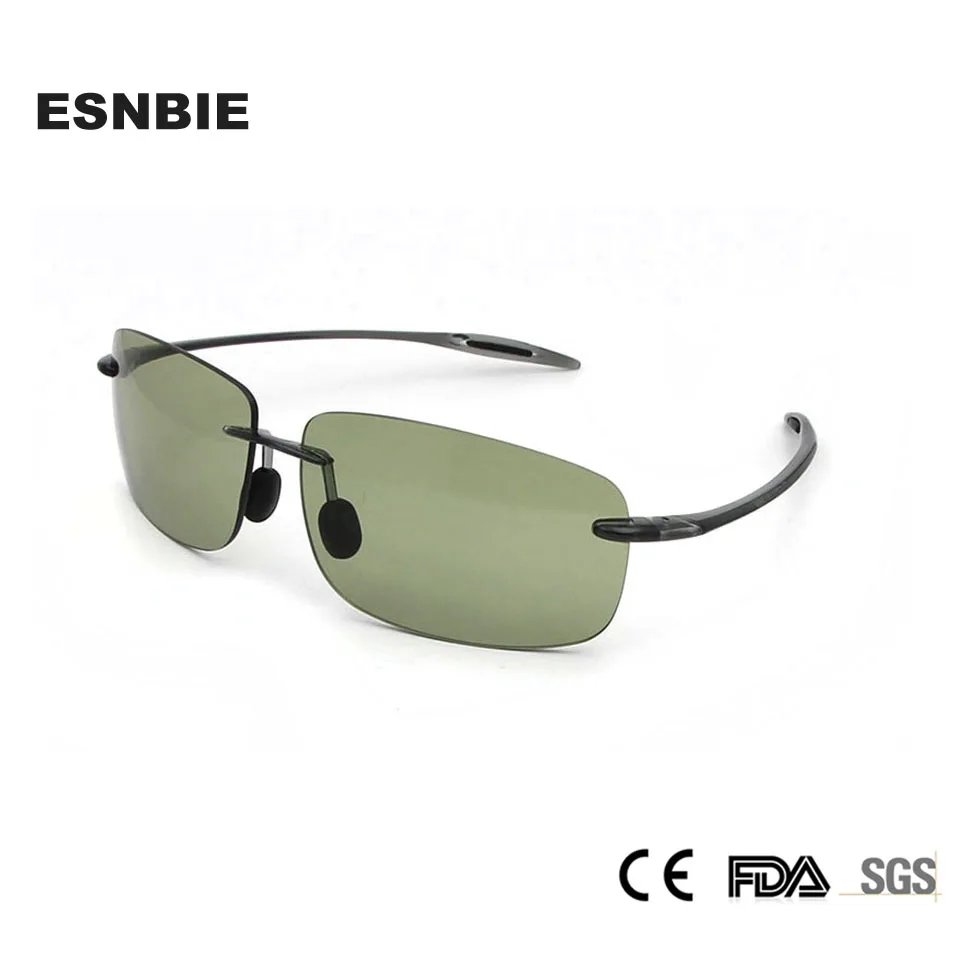 ESNBIE TR90 Ultralight Rimless Sunglasses Men Square Sun Glasses Uv400 Glasses Anti-Reflective Nylon Lens Lunette Soleil Homme
ESNBIE TR90 Ultralight Rimless Sunglasses Men Square Sun Glasses Uv400 Glasses Anti-Reflective Nylon Lens Lunette Soleil Homme