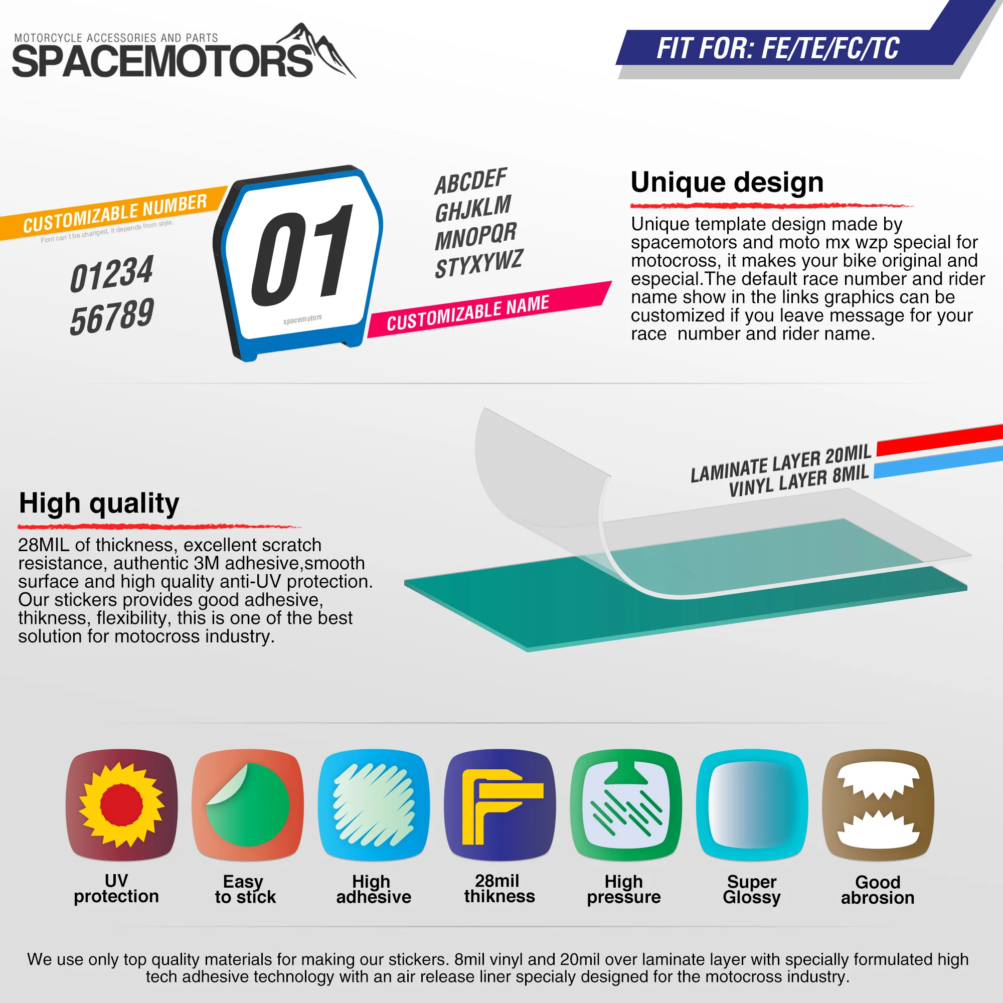 MotoSpace Customized Team Graphics Backgrounds Decals 3M Custom Stickers For Husqvarna TC FC TX FX 2016-2018 TE FE 2017-2019 052 
MotoSpace Customized Team Graphics Backgrounds Decals 3M Custom Stickers For Husqvarna TC FC TX FX 2016-2018 TE FE 2017-2019 052