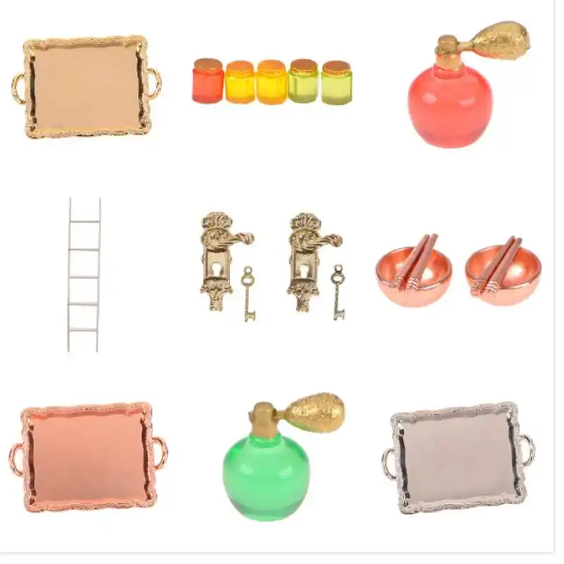1/12 Scale Miniature Vintage Door Lock and Key/White Ladder/Honey Pot/Tableware/Perfume/Food Bottle/ Dollhouse DIY Accessories
1/12 Scale Miniature Vintage Door Lock and Key/White Ladder/Honey Pot/Tableware/Perfume/Food Bottle/ Dollhouse DIY Accessories