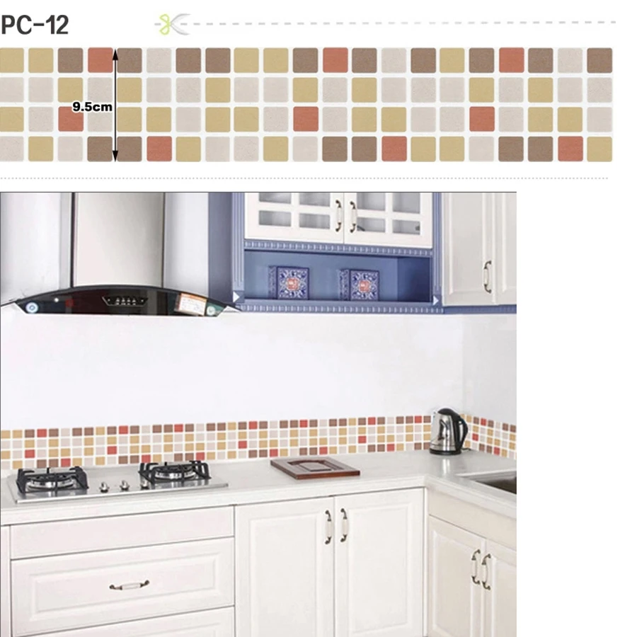 Bathroom Waistline Wall Stickers Kitchen Tiles Decoration Bath Toilets Self-adhesive Border Wallpaper Mosaic Waterproof Sticker
Bathroom Waistline Wall Stickers Kitchen Tiles Decoration Bath Toilets Self-adhesive Border Wallpaper Mosaic Waterproof Sticker