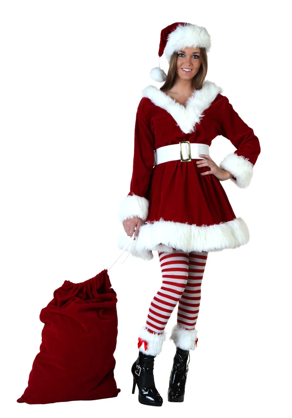 Red Christmas Costume Deluxe Women Sexy Velvet Christmas XMAS Fancy Dress Adults Santa Claus Costume
Red Christmas Costume Deluxe Women Sexy Velvet Christmas XMAS Fancy Dress Adults Santa Claus Costume