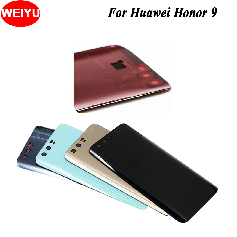 Чехол WEIYU для Huawei Honor 9 Крышка батарейного отсека задняя крышка корпуса стеклянная