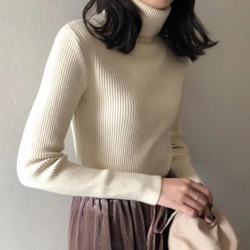 Zuolunouba Autumn winter fashion women solid color sweater Slim long sleeved Elasticity Camel high collar ladies knitted sweater
Zuolunouba Autumn winter fashion women solid color sweater Slim long sleeved Elasticity Camel high collar ladies knitted sweater