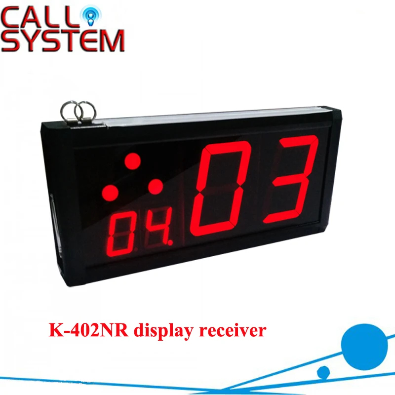 Wireless Service SystemReceiver K-402NR ; Can show service type and Show how many next coming calling
Wireless Service SystemReceiver K-402NR ; Can show service type and Show how many next coming calling