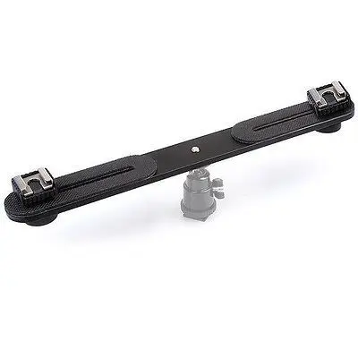 N Support 2*Flash Camera Bracket Mount Screw 1/4" tripod with 2*hot shoe adapter
N Support 2*Flash Camera Bracket Mount Screw 1/4" tripod with 2*hot shoe adapter