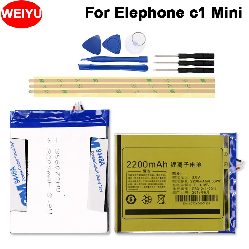 Для Elephone C1 мини Батарея мА/ч. Аккумулятор Bateria Batterij Аккумулятор для 5,0 дюйма Elephone C1 мини смарт-телефон 2200 мАч + Инструменты
Для Elephone C1 мини Батарея мА/ч. Аккумулятор Bateria Batterij Аккумулятор для 5,0 дюйма Elephone C1 мини смарт-телефон 2200 мАч + Инструменты