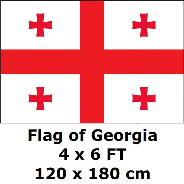 Georgia Flag 120 x 180 cm 100D Polyester Georgian Flags And Banners National Flag Country Banner Home Decor
Georgia Flag 120 x 180 cm 100D Polyester Georgian Flags And Banners National Flag Country Banner Home Decor